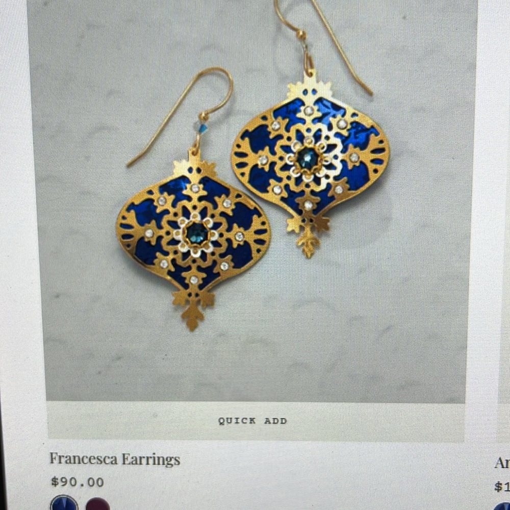 Holly Yashi Franseca Earrings. Brand new, still in package.
